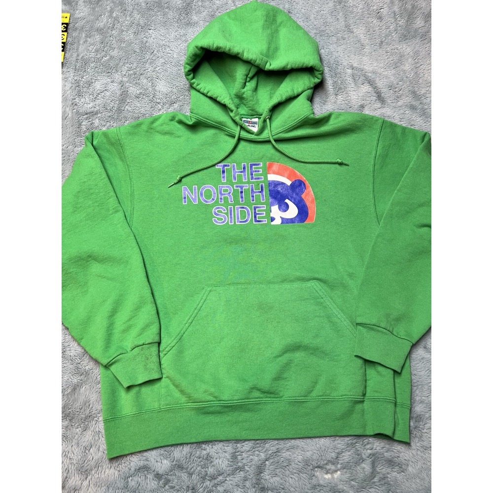 Jerzees Hoodie‎ Chicago Cubs The North Side Size M Green